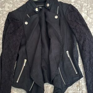 INC linen lace jacket